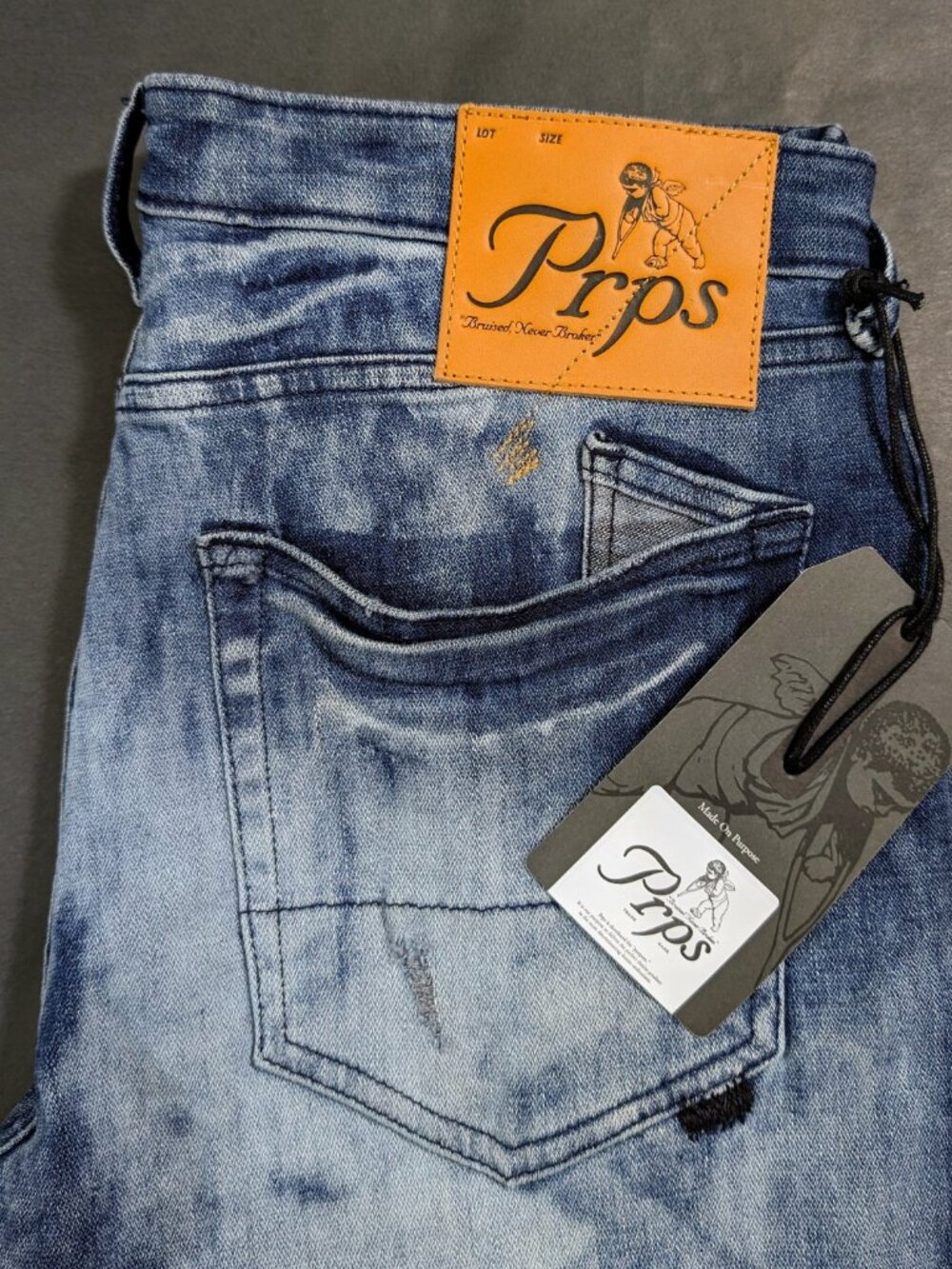 $268 PRPS Super Skinny Cayenne Fit Men`s Size 33 34 33x34 34x34 Jeans Indigo